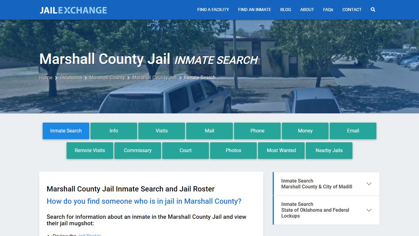 Marshall County Jail Inmate Search - Jail Exchange